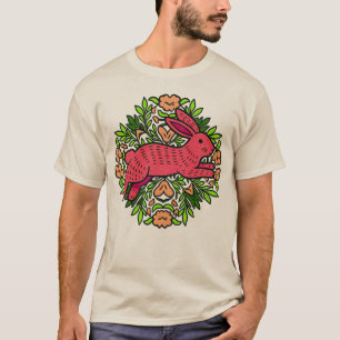 Camiseta Floral Vintage com Fita Botânica