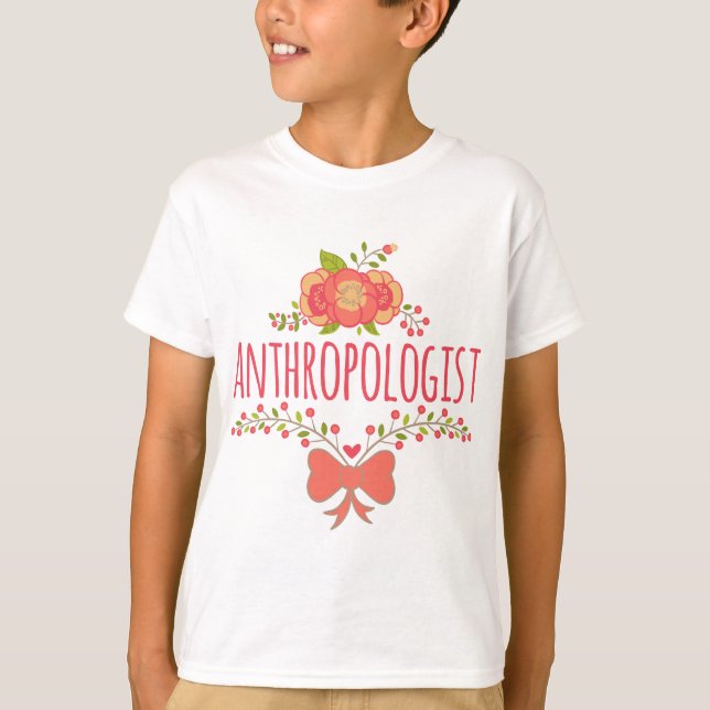 Camiseta Floral Wreath Com Antropólogo Arco (Frente)
