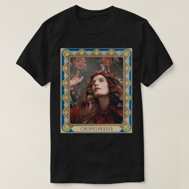 CAMISETA FLORENÇA E FEBRE DE MÁQUINA CHEREOMANIA (Frente do Design)