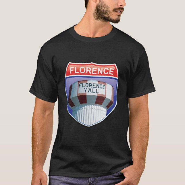 Camiseta Florença você t-shirt de um estado a outro do (Frente)