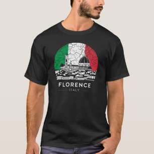 Camiseta Florence Cidade Itália Bandeira