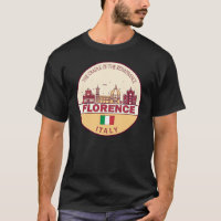 Florence Itália City Skyline Emblem