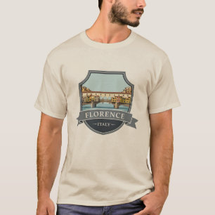Camiseta Florence Itália Ponte Vecchio Viagem