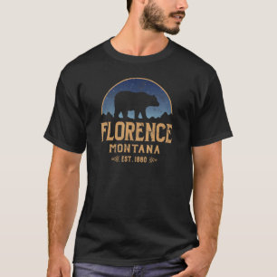 Camiseta Florence Montana MT Big Sky Country Bear & Mountai