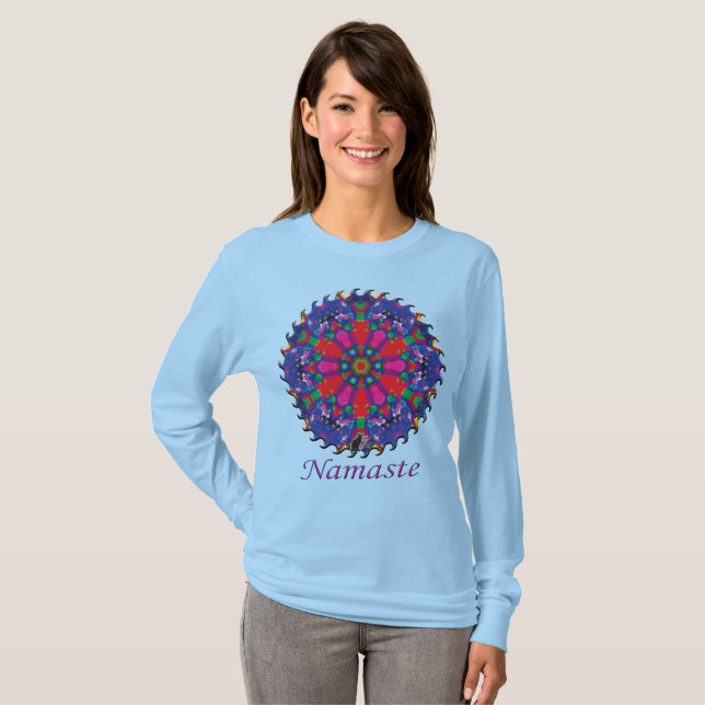 Camiseta Florence Namaste Kaleidoscópio (Frente Completa)