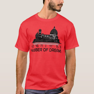Camiseta Florence Skyline GPS Coordena a Cidade do Sonho