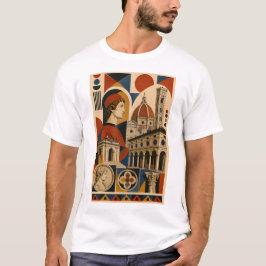 Camiseta Florentine Renaissance – Geometric Art T-Shirt
