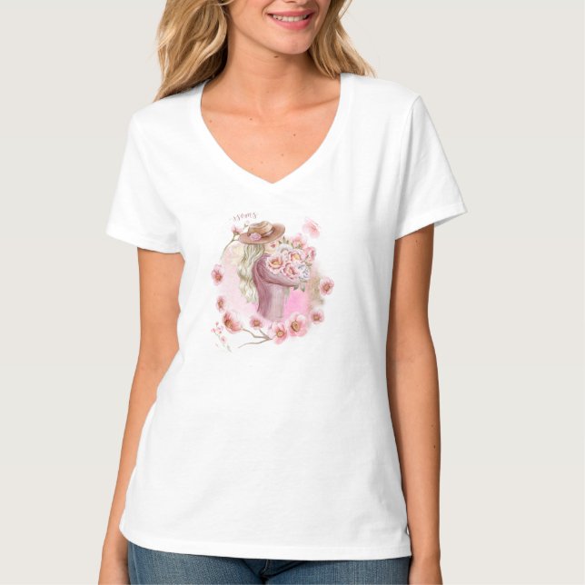 Camiseta flores (Frente)