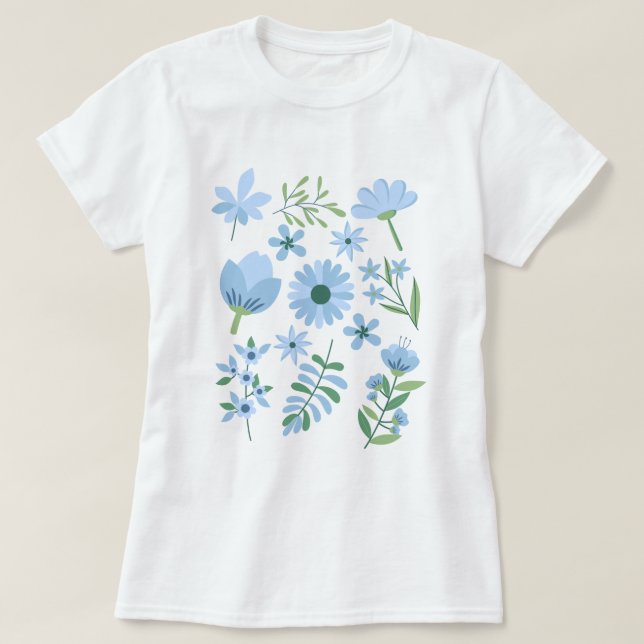 Camiseta Flores (Frente do Design)