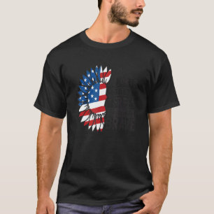 Camiseta Flores: 4º De Julho Celebração De Tee De Brave Grá