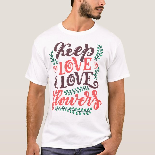 Camiseta flores 8 (Frente)