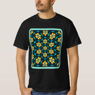 Camiseta Flores Abstrato amarelas