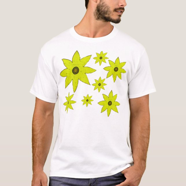 Camiseta Flores amarelas (Frente)
