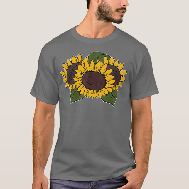 Camiseta Flores Amarelas Bonito Hippie Flores Amarelas Flor (Frente)