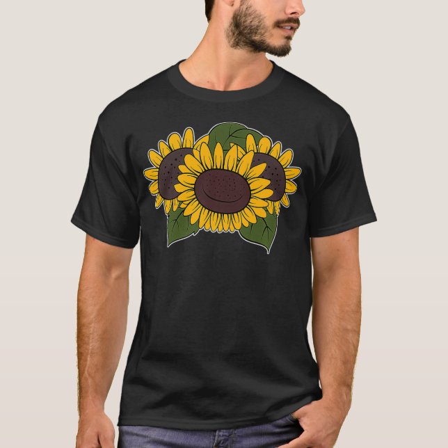 Camiseta Flores Amarelas Bonito Hippie Flores Amarelas Flor (Frente)