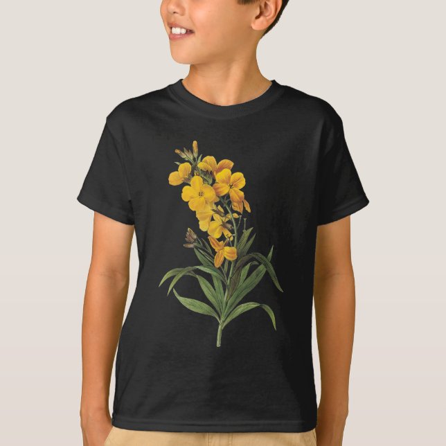 Camiseta Flores amarelas, Pierre Joseph Redouté (Frente)