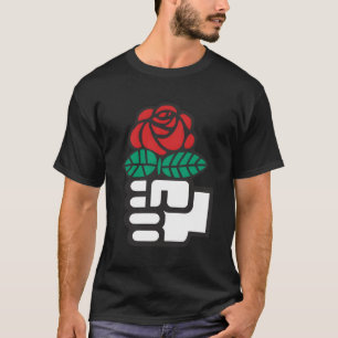 Camiseta Flores Americanas Democráticas dos Socialistas Dsa
