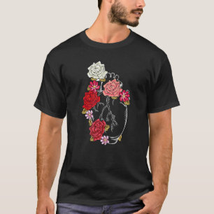 Camiseta Flores Anatômicas Amor Planta Jardim Florada Coraç