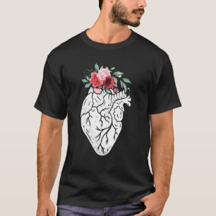 Camiseta Flores Anatômicas Cardiologistas Sobrevivência Car