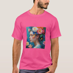 Camiseta Flores 💐 artes 🌹 pintura 🌹