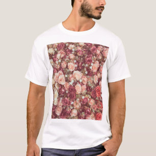 Camiseta Flores artificiais, lindos panos.