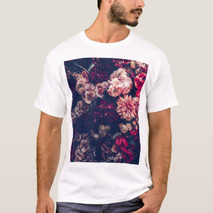 Camiseta Flores Artificiais Vintage: Fundo da Parede