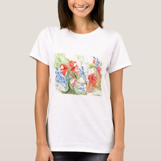 Camiseta Flores Balsam e Lobelia (Frente)