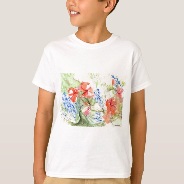 Camiseta Flores Balsam e Lobelia (Frente)