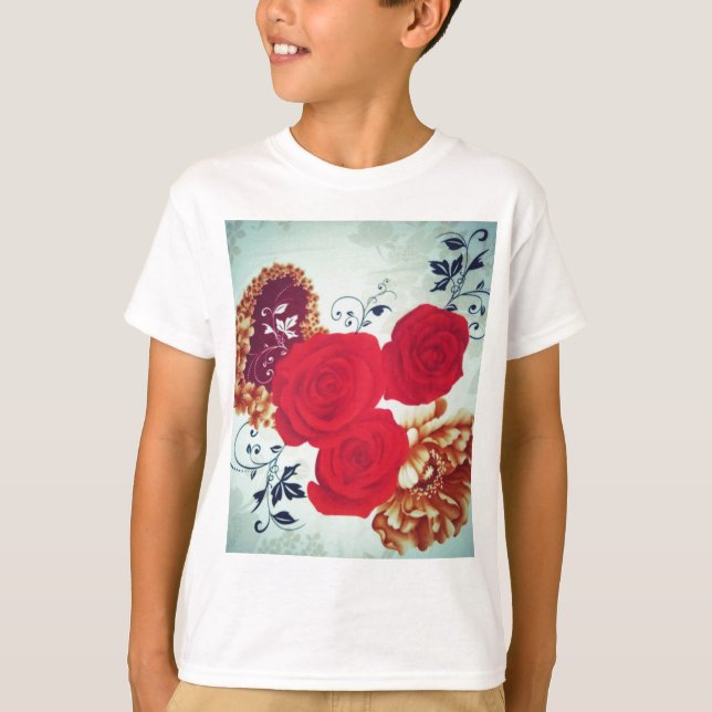 Camiseta Flores Bloqueando (Frente)