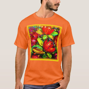 Camiseta "Flores Bonitas" Comprar De Arte Bastante