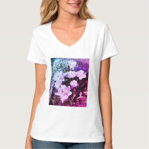 Camiseta Flores bonitas moda de verão trendy