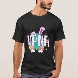 Camiseta Flores Bonitas Nana Bunny Leopard Madre no Dia da