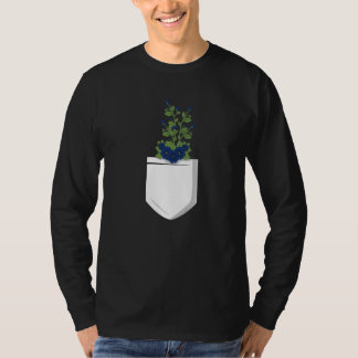 Camiseta Flores Botânicas Gráficas Retro Jardinagem Planta