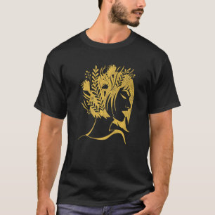 Camiseta Flores Botânicas Gráficas Retro Jardinagem Planta