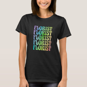 Camiseta Flores Botânicas Gráficas Retrô Planta Jardinagem
