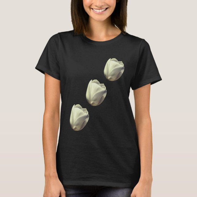 Camiseta Flores Brancas (Frente)