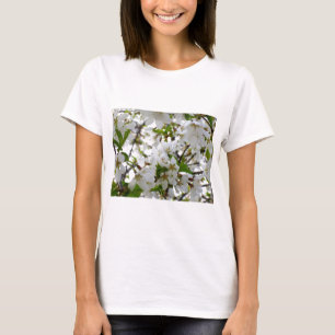 Camiseta Flores brancas, cerejeira florida