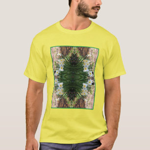 Camiseta Flores Brancas De Daffodil Por Abstrato Brook