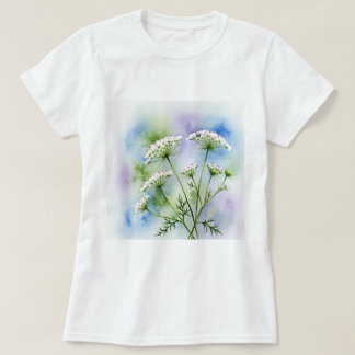 Camiseta Flores brancas delicadas