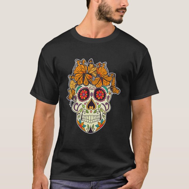 Camiseta Flores coloridas da imaginação (Frente)