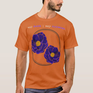 Camiseta Flores com Flores Azuis 1