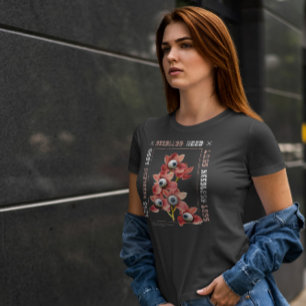 Camiseta Flores Com Natureza 3D Olhos