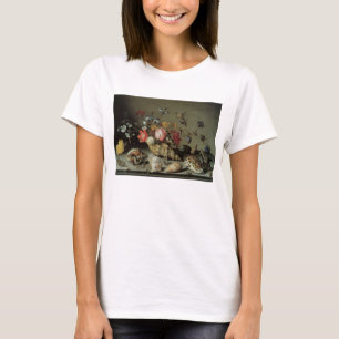 Camiseta Flores, conchas e insetos Balthasar van der Ast
