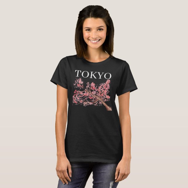 Camiseta Flores cor-de-rosa flores floridas aquarela (Frente Completa)