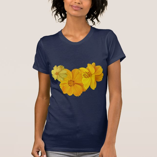 Camiseta Flores Cosmos (Cosmos Sulfureus) (Frente)