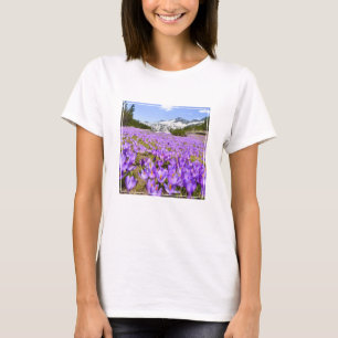 Camiseta Flores Crocus Pirin Mountain Park Bulgária