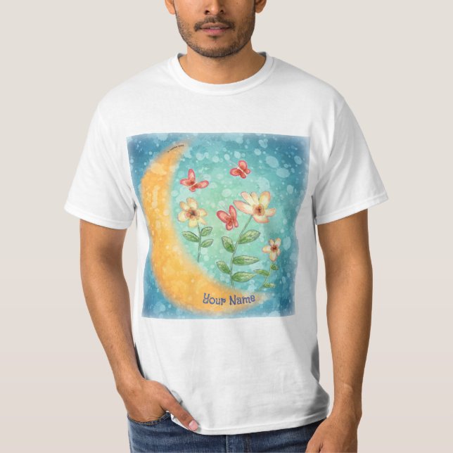 Camiseta Flores da lua  (Frente)