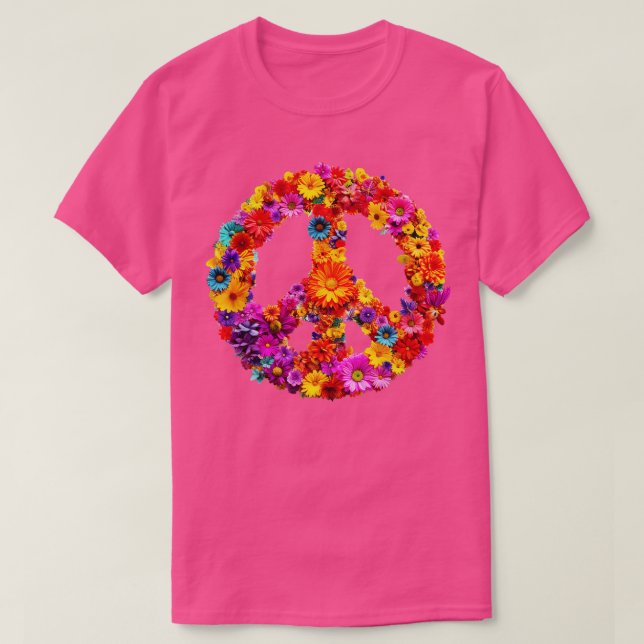 Camiseta Flores da Paz (Frente do Design)