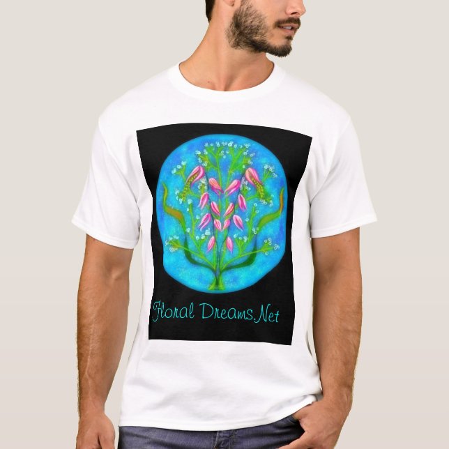 Camiseta Flores da praia (Frente)