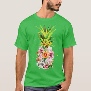 Camiseta Flores de abacaxi Aloha Beach Havaí